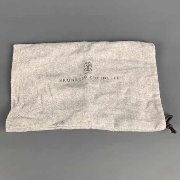 BRUNELLO CUCINELLI Size 7 Silver Leather Crackled Loafer Flats - Picture 8 of 8